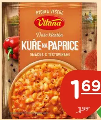 Vitana Rýchla večera kura na paprike s cestovinami