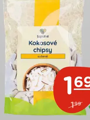 To pravé kokosové chipsy solené