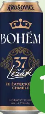 Krušovice Bohém pivo 11 % plechovka