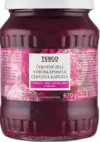 Tesco červená kapusta v náleve