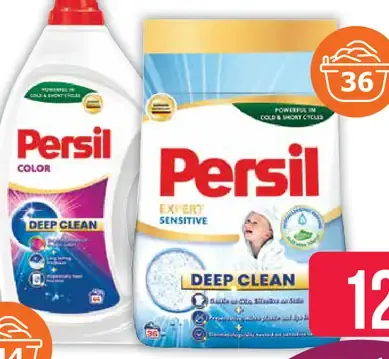 Persil Color Deep Clean a Persil 4in1 Discs prací prostriedok