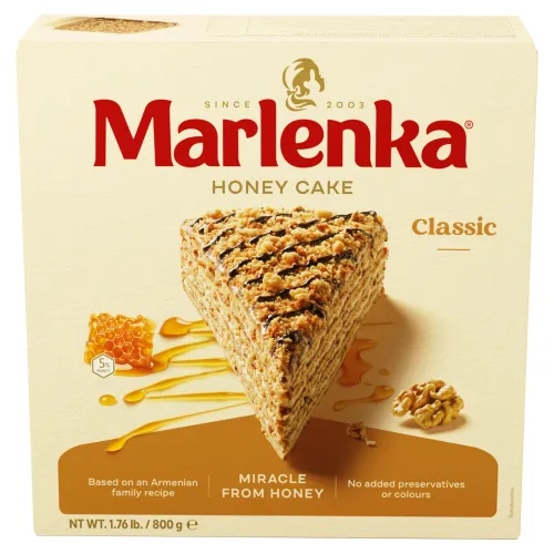 Marlenka Medová torta s vlašskými orechmi