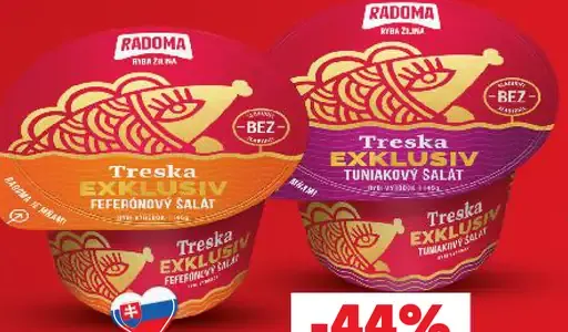 Radoma Treska Exklusiv lahôdkový šalát, rôzne druhy