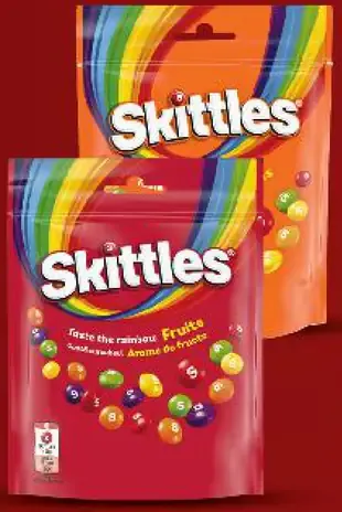 Skittles dražé cukríky, rôzne druhy