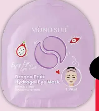 Mônd'sub Dragon Fruit Hydrogel Eye Mask