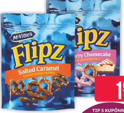 Flips praclíky s polevou Salted Caramel a Strawberry Cheesecake