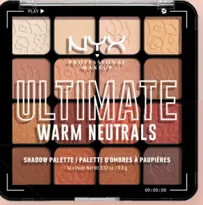 NYX Professional Makeup Ultimate paletka očných tieňov Ultimate Warm Neutrals