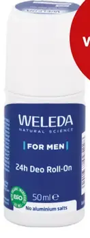 Weleda Natural Science For Men pánsky guľôčkový dezodorant