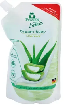 Frosch Senses Aloe Vera tekuté mydlo na ruky, náhradná náplň