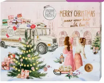 Langhaarmädchen Merry Christmas adventný kalendár na vlasy