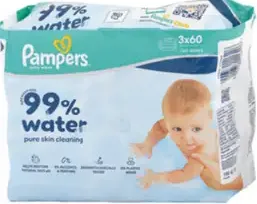 Pampers 99 % Water detské vlhčené utierky