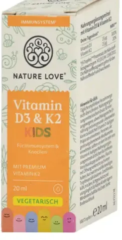 Nature Love Kids Vitamin D3 & K2 kvapky