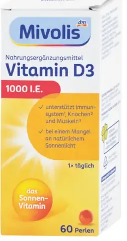 Mivolis Vitamin D3 perly