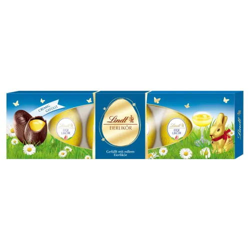 Lindt Horká čokoláda plnená vaječným likérom