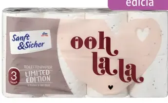 Sanft&Sicher toaletný papier, limitovaná edícia Ooh la la