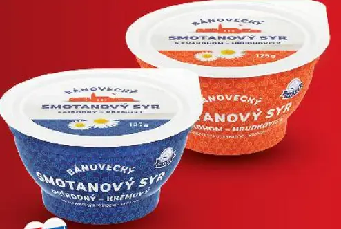 Bánovecký smotanový syr – rôzne druhy, 18–26 %
