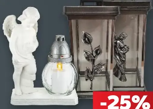 Náhrobný svietnik alebo LED sviečka