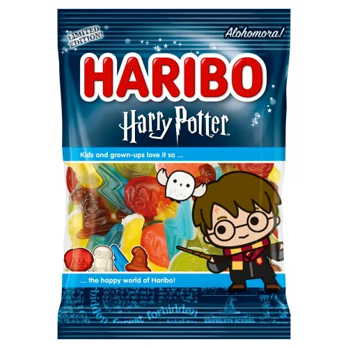 Haribo Harry Potter želé s ovocnými príchuťami a kolovou príchuťou