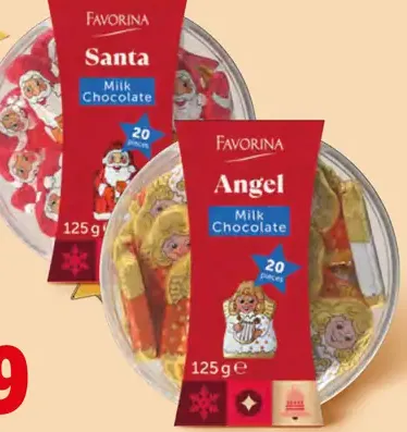 Favorina vianočné čokoládové figúrky