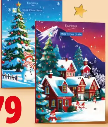 Favorina Adventný kalendár, rôzne druhy
