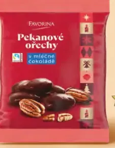Favorina Pekanové orechy v mliečnej čokoláde
