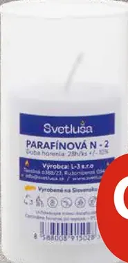 Svetluška parafínová náplň do kahanca N-2