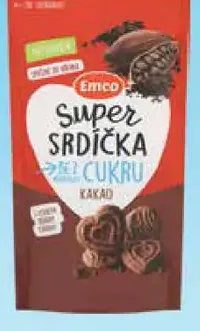 Emco super srdiečka raňajkové sušienky s kakaovým práškom