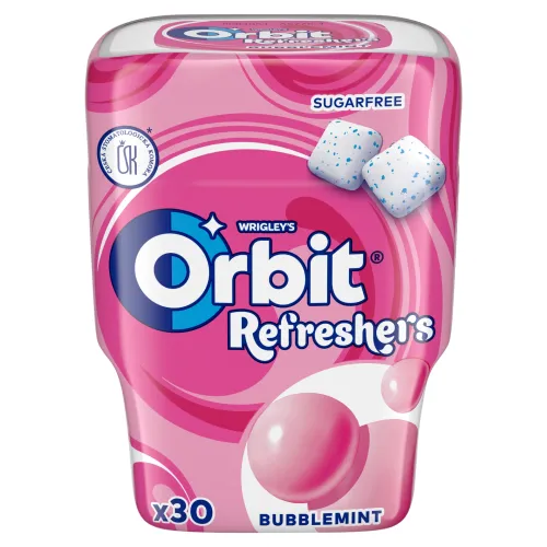 Wrigley's Orbit Refreshers Bubblemint žuvačka bez cukru s ovocnou a mätovou príchuťou