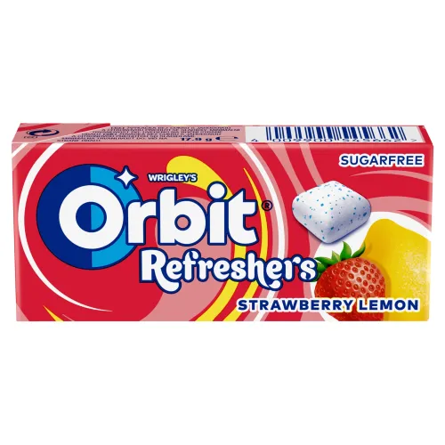 Wrigley's Orbit Refreshers žuvačka bez cukru s jahodovou a citrónovou príchuťou