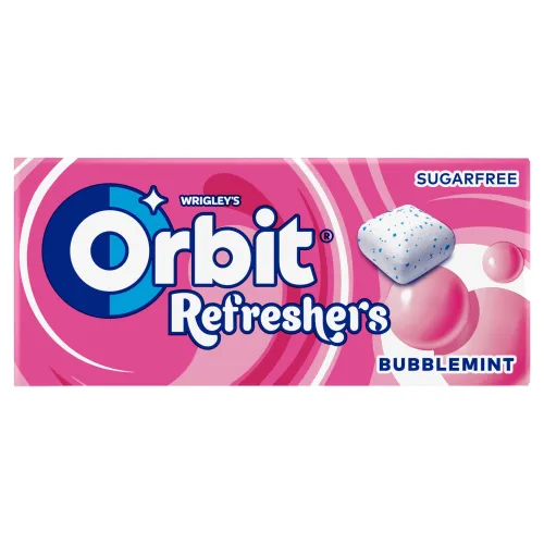 Wrigley's Orbit Refreshers Bubblemint žuvačka bez cukru s ovocnou a mätovou príchuťou