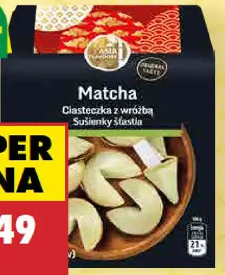 Asia Flavours koláčiky šťastia matcha