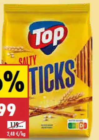 Top slané tyčinky