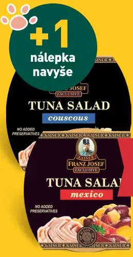 Franz Josef tuniakový šalát – couscous, Mexico, rôzne druhy