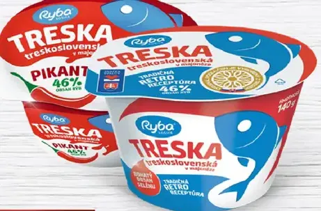 Ryba Treska treskoslovenská v majonéze – 2 druhy
