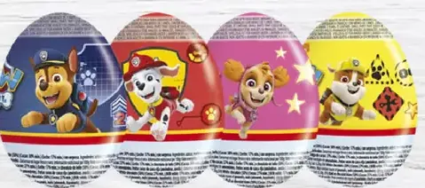 Paw Patrol čokoládové vajíčko s krémovou náplňou