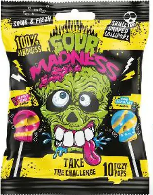 Sour Madness extra kyslé lízanky