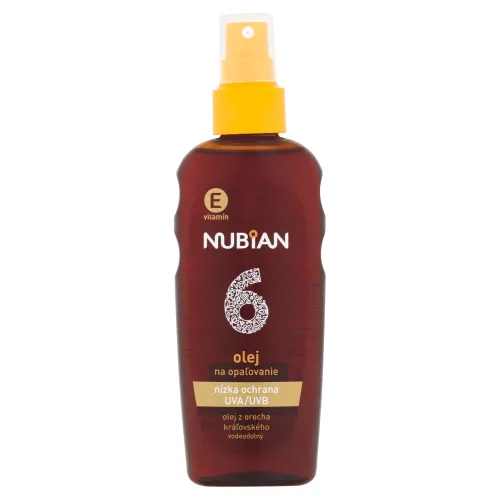 Nubian Olej na opaľovanie SPF