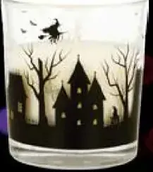 Halloweenska sviečka v skle