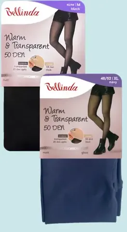 Bellinda dámske pančuchy WARM & TRANSPARENT