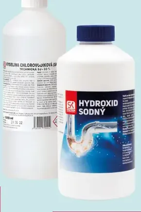 Hydroxid sodný čistič odpadov