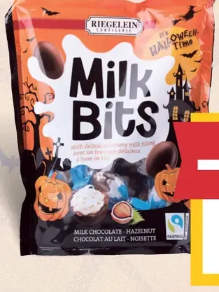 Halloween Milk Bits mliečna čokoláda a lieskový oriešok