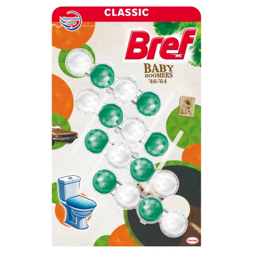 Bref Limited Edition Baby Boomers tuhý WC blok 4 x