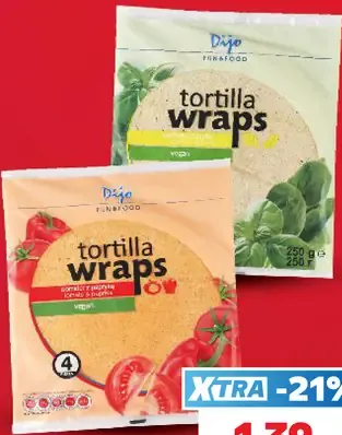 Dijo tortilla wraps rôzne druhy