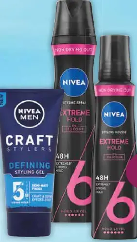 Nivea stylingové a vlasové produkty