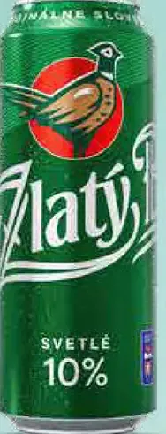 Pivo 12° Zlatý Bažant plechovka