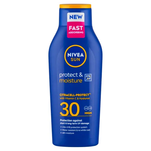 Nivea Sun Protect & Moisture hydratačné mlieko na opaľovanie OF