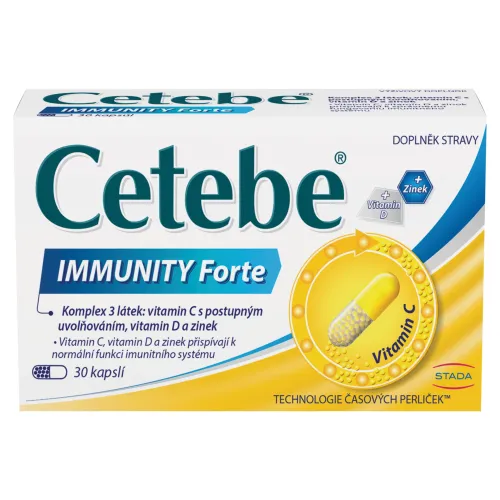 Cetebe Immunity Forte výživový doplnok 30 kapsúl