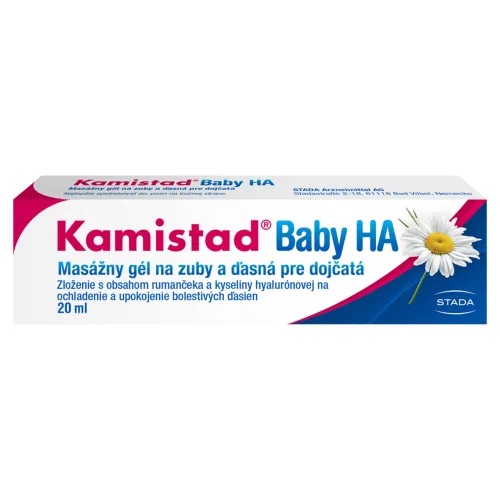 Kamistad Baby HA masážny gél na zuby a ďasná pre dojčatá