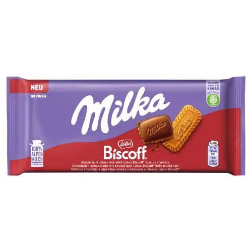 Milka Lotus Biscoff kúsky karamelizovaných sušienok