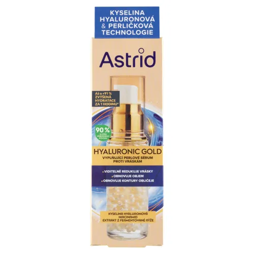 Astrid Hyaluronic Gold vyplňujúce perlové sérum proti vráskam